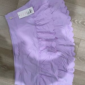 Lilac Lilly Pulitzer Meisha Scalloped Ruffle  Skirt